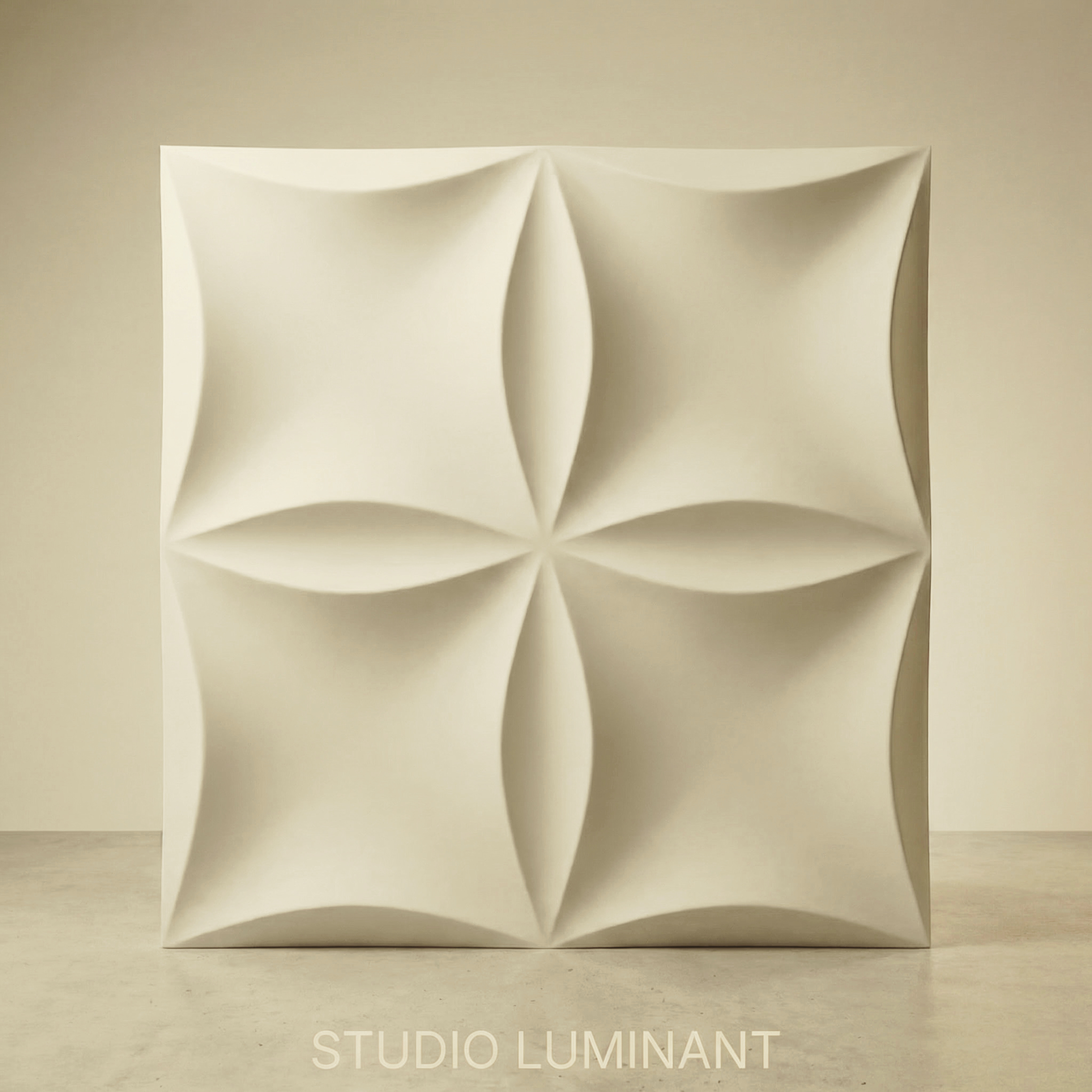 Lumina PMAG gypsum relief panel — HD detail
